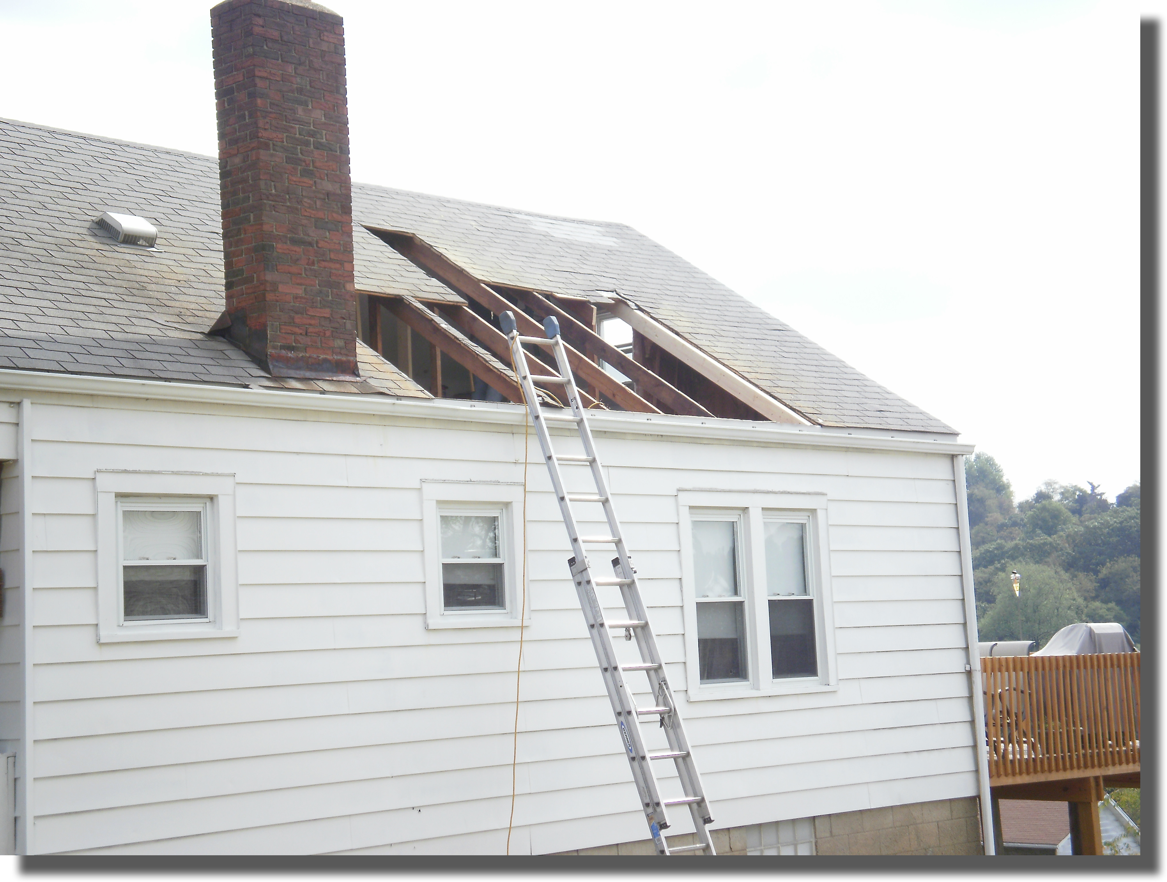 Roof During demolition